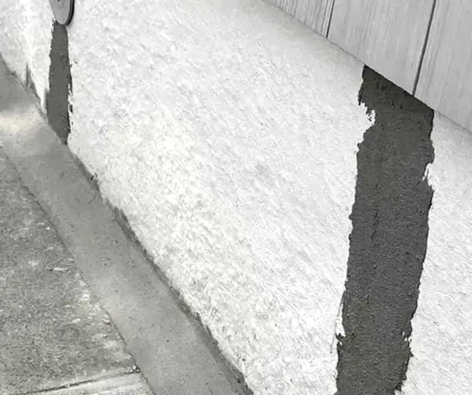 Moss-covered Basement Crack Repair in Bethlehem, PA